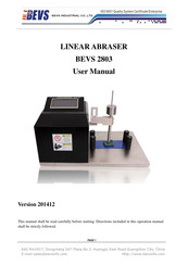 BEVS 2803 User Manual