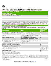 HP LV2011 Disassembly Instructions Manual