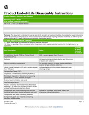 HP ProDisplay P17A Disassembly Instructions
