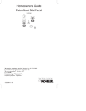 Kohler K-13142 Homeowner's Manual