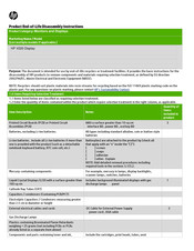 HP v220 Disassembly Instructions Manual