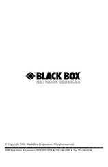 Black Box SP215A Manual