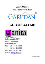 Anita Garudan GC-3317 Series User's Manual And Spare Parts Book