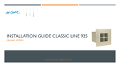 Air Creative Classic Line 925 Installation Manual