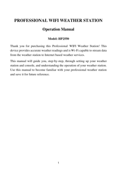 Fine offset HP2550 Operation Manual