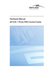 RAYLASE SP-ICE-1 PCI/e PRO Hardware Manual