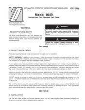 Valve Concepts 1049 Secure-Gard Installation, Operation And Maintenance Manual