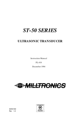 Milltronics ST-50 Series Instruction Manual
