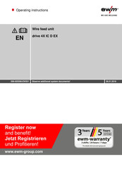 EWM drive 4X IC D EX Operating Instructions Manual