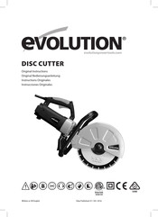 Evolution 110V Original Instructions Manual