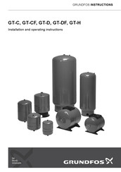 Grundfos GT-DF Series Installation And Operating Instructions Manual