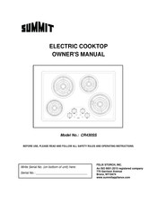 Felix Storch Summit CR430SS Owner's Manual