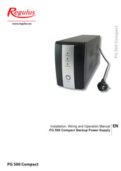 Regulus PG 500 Compact Installation, Wiring And Operation Manual