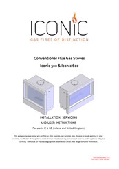 Heat Design Iconic 500 Installation, Servicing And User Instructions Manual