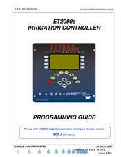 Calsense ET2000e Programming Manual