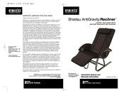 HoMedics Shiatsu AntiGravity Recliner AG-3000 Instruction Manual And  Warranty Information