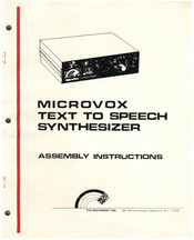 Micromint MICROVOX Assembly Instructions Manual