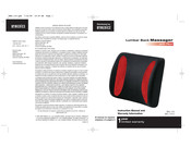 HoMedics BKL-110-2 Instruction Manual And  Warranty Information