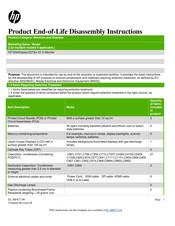 HP EliteDisplay E273m Disassembly Instructions Manual