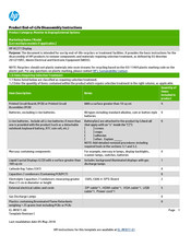 HP HC271 Disassembly Instructions Manual