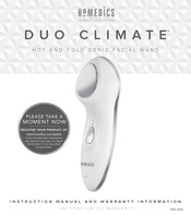 HoMedics DUO CLIMATE FAC-420 Instruction Manual And  Warranty Information