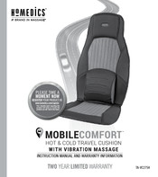 HoMedics MOBILECOMFORT TA-VC275H Instruction Manual And  Warranty Information