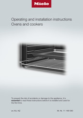 Miele H 2265-1 E Operating And Installation Instructions