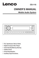 LENCO CS-115 Owner's Manual