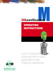 APM 3DLevelScanner Series Operating Instructions Manual