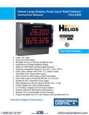 PRECISION DIGITAL PD2-6300-6H0 Instruction Manual