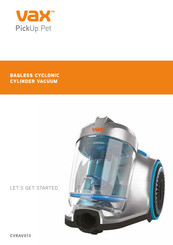 Vax PickUp Pet CVRAV013 Manuals 