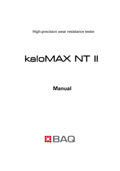 BAQ kaloMAX NT II Manual