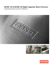 Franke HCMF-30 Operating Manual
