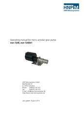 HNP Mikrosysteme mzr-7208X1 Operating Manual