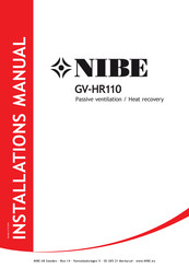 Nibe GV-HR110 Installation Manual