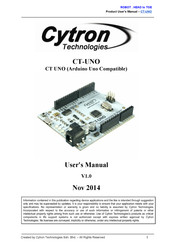Cytron Technologies CT-UNO User Manual