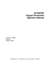RKI Instruments 65-2507RK Operator's Manual
