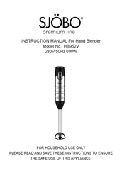 SJOBO HB952V Instruction Manual