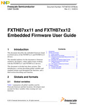 Freescale Semiconductor FXTH87 11 Series Firmware User Manual