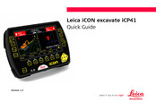 Leica iCON excavate iCP41 Quick Manual