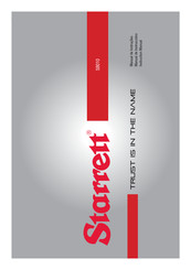 Starrett S8010 Instruction Manual