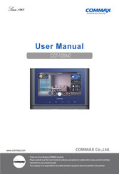 Commax CIOT-1020M2 User Manual