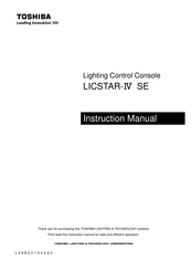 Toshiba LICSTAR-IV SE Instruction Manual
