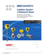 Fluid Components Intl ST75AV Installation, Operation & Maintenance Instruction Manual