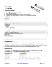 Transition TN-SFP Series User Manual