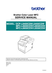 Brother DCP-L8400CDN Service Manual