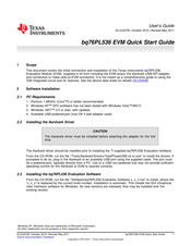 Texas Instruments bq76PL536 EVM Quick Start Manual