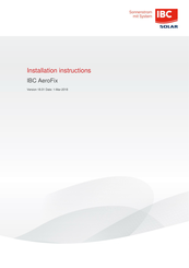 IBC SOLAR AeroFix 15-S Installation Instructions Manual