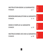 Hanhart Pioneer Series Instruction Book & Guarantee