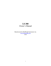 ModWright Instruments LS 300 Owner's Manual